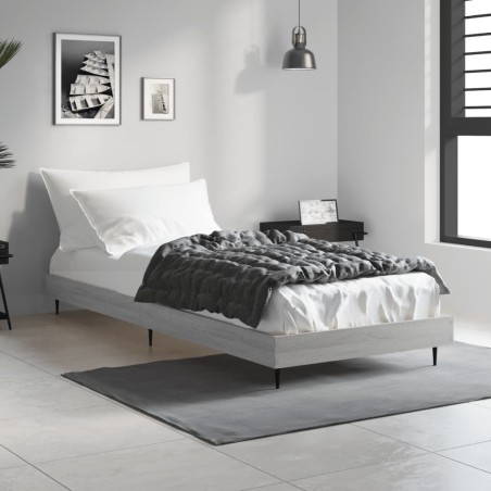 vidaXL Giroletto Grigio Sonoma 75x190 cm in Legno Multistrato