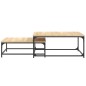 vidaXL Tavolini Impilabili 2 pz Rovere Sonoma in Legno Multistrato vidaXL Tavolini Impilabili 2 pz Rovere Sonoma in Legno Multistrato