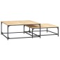 vidaXL Tavolini Impilabili 2 pz Rovere Sonoma in Legno Multistrato vidaXL Tavolini Impilabili 2 pz Rovere Sonoma in Legno Multistrato