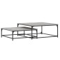 vidaXL Tavolini Salotto Impilabili 2pz Grigio Sonoma Legno Multistrato vidaXL Tavolini Salotto Impilabili 2pz Grigio Sonoma Legno Multistrato