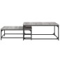 vidaXL Tavolini Salotto Impilabili 2pz Grigio Sonoma Legno Multistrato vidaXL Tavolini Salotto Impilabili 2pz Grigio Sonoma Legno Multistrato