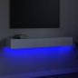 vidaXL Mobile Porta TV con Luci LED Bianco 120x35x15,5 cm vidaXL Mobile Porta TV con Luci LED Bianco 120x35x15,5 cm
