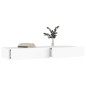 vidaXL Mobile Porta TV con Luci LED Bianco 120x35x15,5 cm vidaXL Mobile Porta TV con Luci LED Bianco 120x35x15,5 cm