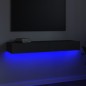 vidaXL Mobile Porta TV con Luci LED Grigio 120x35x15,5 cm vidaXL Mobile Porta TV con Luci LED Grigio 120x35x15,5 cm