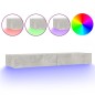 vidaXL Mobile Porta TV con Luci LED Grigio Cemento 120x35x15,5 cm vidaXL Mobile Porta TV con Luci LED Grigio Cemento 120x35x15,5 cm