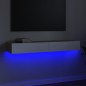 vidaXL Mobile TV con Luci LED Bianco e Rovere Sonoma 120x35x15,5 cm vidaXL Mobile TV con Luci LED Bianco e Rovere Sonoma 120x35x15,5 cm