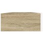 vidaXL Mobile TV con Luci LED Bianco e Rovere Sonoma 120x35x15,5 cm vidaXL Mobile TV con Luci LED Bianco e Rovere Sonoma 120x35x15,5 cm