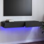 vidaXL Mobile Porta TV con Luci LED Grigio Lucido 120x35x15,5 cm vidaXL Mobile Porta TV con Luci LED Grigio Lucido 120x35x15,5 cm