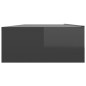 vidaXL Mobile Porta TV con Luci LED Grigio Lucido 120x35x15,5 cm vidaXL Mobile Porta TV con Luci LED Grigio Lucido 120x35x15,5 cm