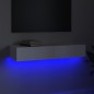 vidaXL Mobile Porta TV con Luci LED Bianco 90x35x15,5 cm vidaXL Mobile Porta TV con Luci LED Bianco 90x35x15,5 cm