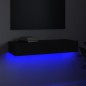 vidaXL Mobile Porta TV con Luci LED Nero 90x35x15,5 cm