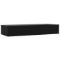 vidaXL Mobile Porta TV con Luci LED Nero 90x35x15,5 cm