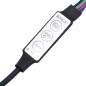 vidaXL Mobile Porta TV con Luci LED Nero 90x35x15,5 cm