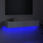 vidaXL Mobile Porta TV con Luci LED Bianco Lucido 90x35x15,5 cm vidaXL Mobile Porta TV con Luci LED Bianco Lucido 90x35x15,5 cm