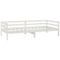 vidaXL Dormeuse Bianca 90x200 cm in Legno Massello di Pino vidaXL Dormeuse Bianca 90x200 cm in Legno Massello di Pino