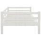vidaXL Dormeuse Bianca 90x200 cm in Legno Massello di Pino vidaXL Dormeuse Bianca 90x200 cm in Legno Massello di Pino
