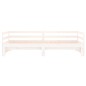 vidaXL Dormeuse Estraibile Bianca 2x(90x190) cm Legno Massello di Pino vidaXL Dormeuse Estraibile Bianca 2x(90x190) cm Legno Massello di Pino