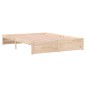 vidaXL Giroletto 135x190 cm 4FT6 Double in Legno Massello di Pino