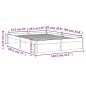 vidaXL Giroletto Bianco 135x190 cm Double in Legno Massello di Pino