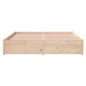 vidaXL Giroletto 150x200 cm 5FT King Size in Legno Massello di Pino vidaXL Giroletto 150x200 cm 5FT King Size in Legno Massello di Pino