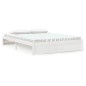vidaXL Giroletto Bianco 150x200 cm King Size in Legno Massello di Pino vidaXL Giroletto Bianco 150x200 cm King Size in Legno Massello di Pino