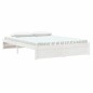 vidaXL Giroletto Bianco 150x200 cm King Size in Legno Massello di Pino vidaXL Giroletto Bianco 150x200 cm King Size in Legno Massello di Pino