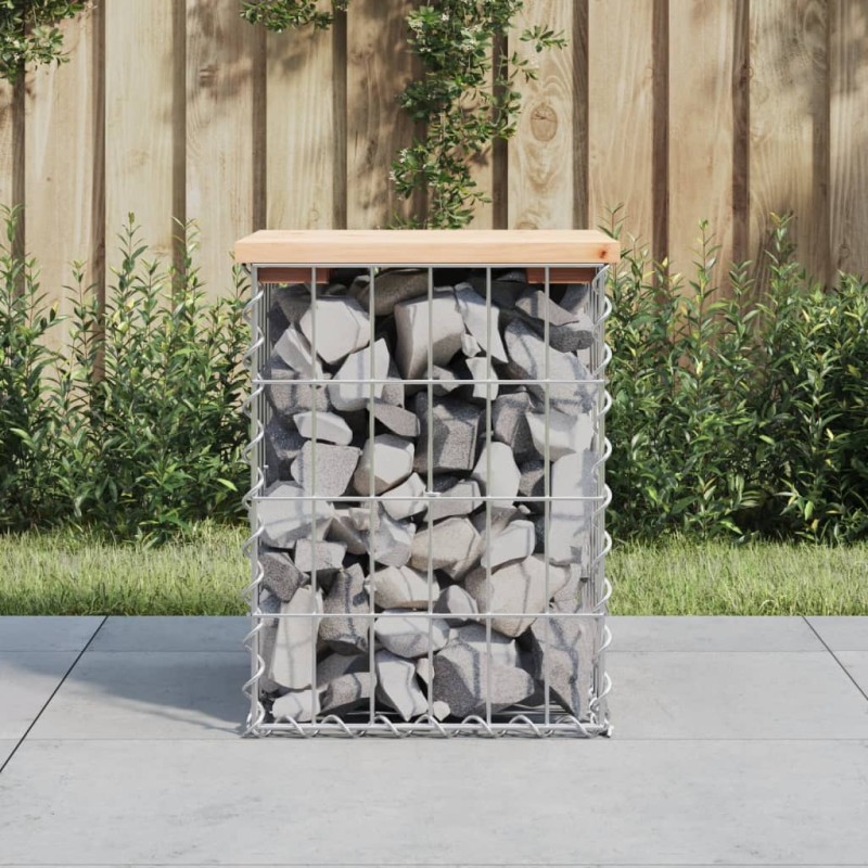 vidaXL Panca Giardino Design Gabbione 33x31x42 cm Legno Massello Pino vidaXL Panca Giardino Design Gabbione 33x31x42 cm Legno Massello Pino
