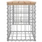 vidaXL Panca Giardino Design Gabbione 103x31x42 cm Legno Massello Pino