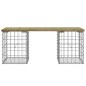 vidaXL Panca da Giardino Design Gabbione 103x31x42 cm Pino Impregnato vidaXL Panca da Giardino Design Gabbione 103x31x42 cm Pino Impregnato