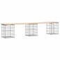 vidaXL Panca Giardino Design Gabbione 203x31x42 cm Legno Massello Pino vidaXL Panca Giardino Design Gabbione 203x31x42 cm Legno Massello Pino