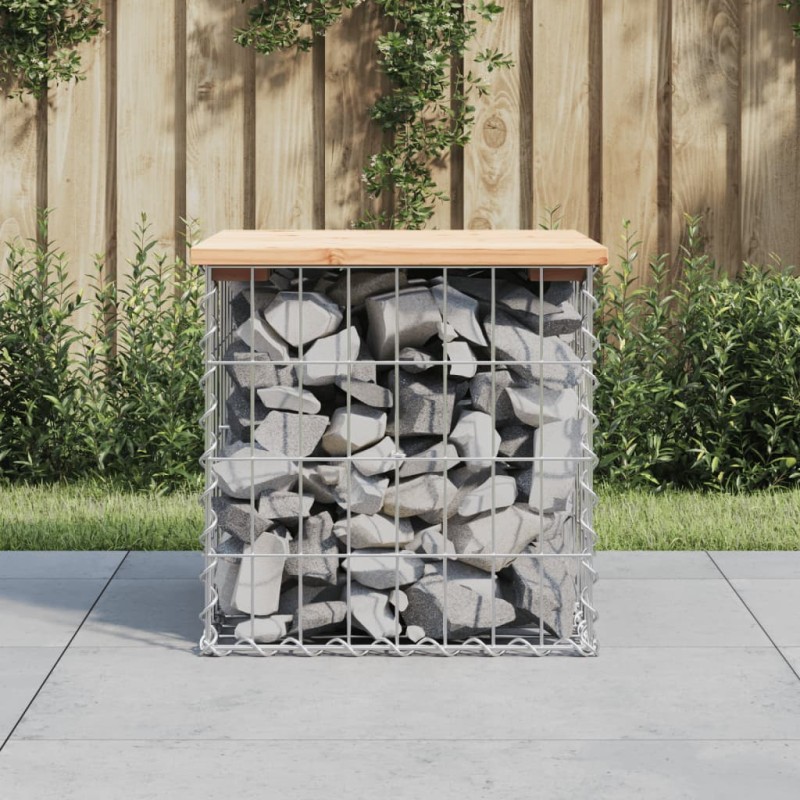 vidaXL Panca Giardino Design Gabbione 43x44x42 cm Legno Massello Pino vidaXL Panca Giardino Design Gabbione 43x44x42 cm Legno Massello Pino