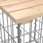 vidaXL Panca Giardino Design Gabbione 43x44x42 cm Legno Massello Pino vidaXL Panca Giardino Design Gabbione 43x44x42 cm Legno Massello Pino