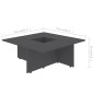 Tavolino da Caffè Grigio 79,5x79,5x30 cm in Truciolato Tavolino da Caffè Grigio 79,5x79,5x30 cm in Truciolato