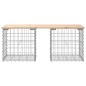 vidaXL Panca Giardino Design Gabbione 103x44x42 cm Legno Massello Pino vidaXL Panca Giardino Design Gabbione 103x44x42 cm Legno Massello Pino