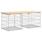 vidaXL Panca Giardino Design Gabbione 103x44x42 cm Legno Massello Pino vidaXL Panca Giardino Design Gabbione 103x44x42 cm Legno Massello Pino