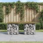 vidaXL Panca da Giardino Design Gabbione 103x44x42 cm Pino Impregnato vidaXL Panca da Giardino Design Gabbione 103x44x42 cm Pino Impregnato