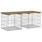 vidaXL Panca da Giardino Design Gabbione 103x44x42 cm Pino Impregnato vidaXL Panca da Giardino Design Gabbione 103x44x42 cm Pino Impregnato