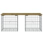 vidaXL Panca da Giardino Design Gabbione 103x44x42 cm Pino Impregnato vidaXL Panca da Giardino Design Gabbione 103x44x42 cm Pino Impregnato