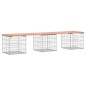 vidaXL Panca da Giardino Design Gabbione 203x44x42 cm Massello Douglas vidaXL Panca da Giardino Design Gabbione 203x44x42 cm Massello Douglas