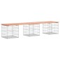 vidaXL Panca da Giardino Design Gabbione 203x44x42 cm Massello Douglas vidaXL Panca da Giardino Design Gabbione 203x44x42 cm Massello Douglas