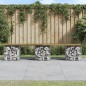 vidaXL Panca da Giardino Design Gabbione 203x44x42 cm Pino Impregnato vidaXL Panca da Giardino Design Gabbione 203x44x42 cm Pino Impregnato