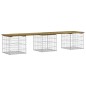 vidaXL Panca da Giardino Design Gabbione 203x44x42 cm Pino Impregnato vidaXL Panca da Giardino Design Gabbione 203x44x42 cm Pino Impregnato