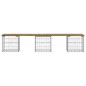 vidaXL Panca da Giardino Design Gabbione 203x44x42 cm Pino Impregnato vidaXL Panca da Giardino Design Gabbione 203x44x42 cm Pino Impregnato