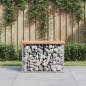 vidaXL Panca da Giardino Design Gabbione 63x31,5x42cm Massello Douglas vidaXL Panca da Giardino Design Gabbione 63x31,5x42cm Massello Douglas
