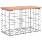 vidaXL Panca da Giardino Design Gabbione 63x31,5x42cm Massello Douglas vidaXL Panca da Giardino Design Gabbione 63x31,5x42cm Massello Douglas