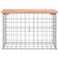 vidaXL Panca da Giardino Design Gabbione 63x31,5x42cm Massello Douglas vidaXL Panca da Giardino Design Gabbione 63x31,5x42cm Massello Douglas