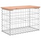 vidaXL Panca da Giardino Design Gabbione 63x31,5x42cm Massello Douglas vidaXL Panca da Giardino Design Gabbione 63x31,5x42cm Massello Douglas
