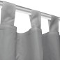 2 Pz Tende in Micro Raso con Passanti 140x225 cm Grigie 2 Pz Tende in Micro Raso con Passanti 140x225 cm Grigie