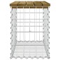 vidaXL Panca da Giardino Design Gabbione 63x31,5x42 cm Pino Impregnato