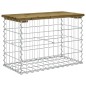vidaXL Panca da Giardino Design Gabbione 63x31,5x42 cm Pino Impregnato